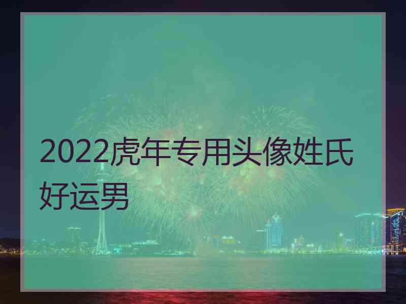 2022虎年专用头像姓氏好运男