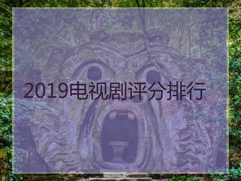 2019电视剧评分排行