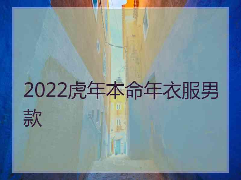 2022虎年本命年衣服男款