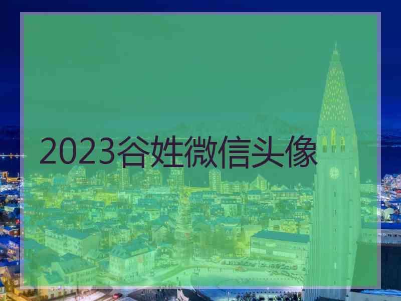 2023谷姓微信头像