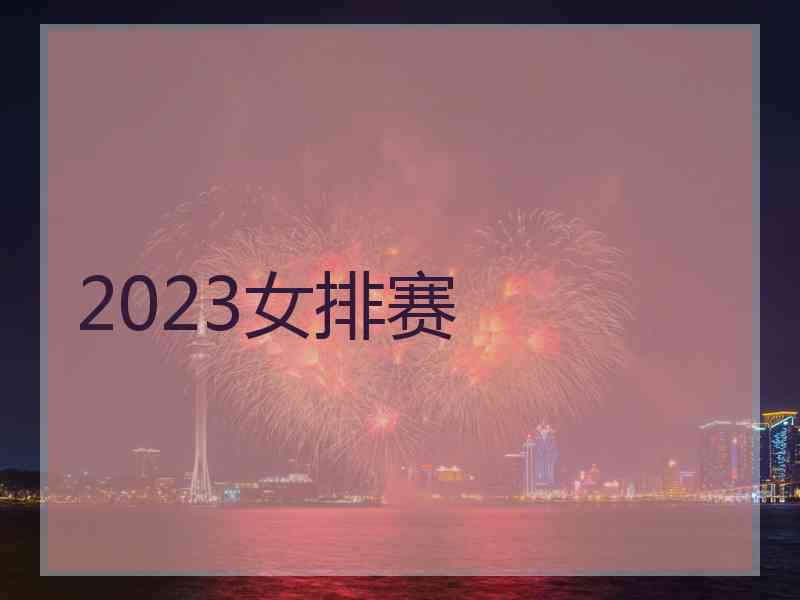 2023女排赛