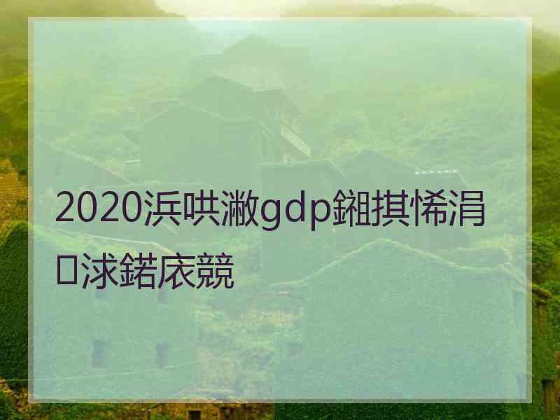 2020浜哄潎gdp鎺掑悕涓浗鍩庡競