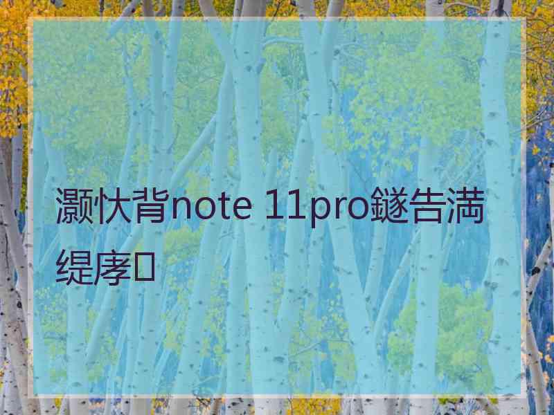 灏忕背note 11pro鐩告満缇庨