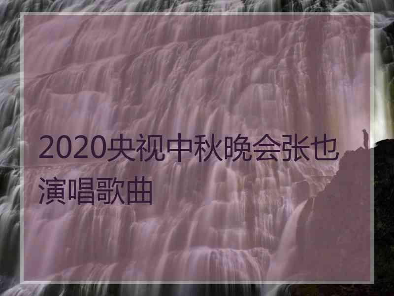 2020央视中秋晚会张也演唱歌曲