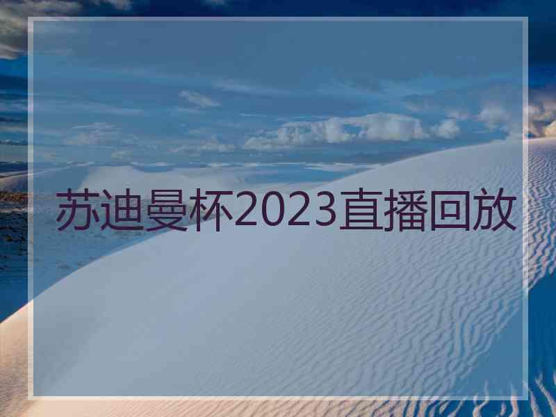 苏迪曼杯2023直播回放