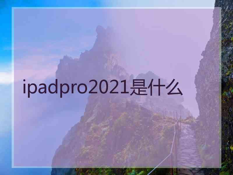 ipadpro2021是什么