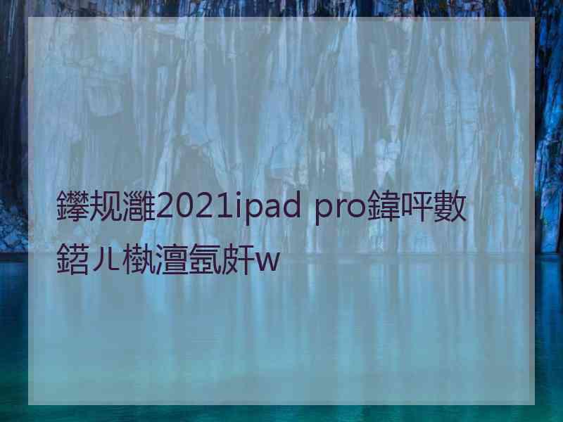 鑻规灉2021ipad pro鍏呯數鍣ㄦ槸澶氬皯w