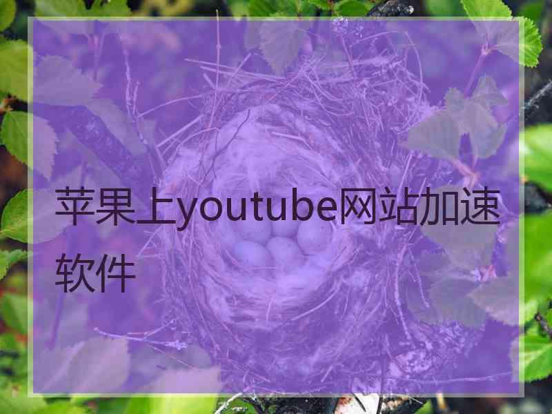 苹果上youtube网站加速软件