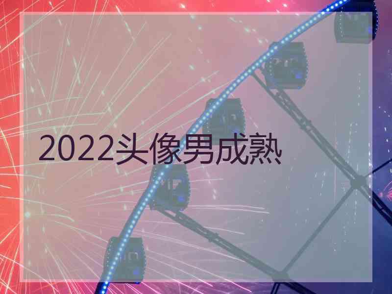 2022头像男成熟