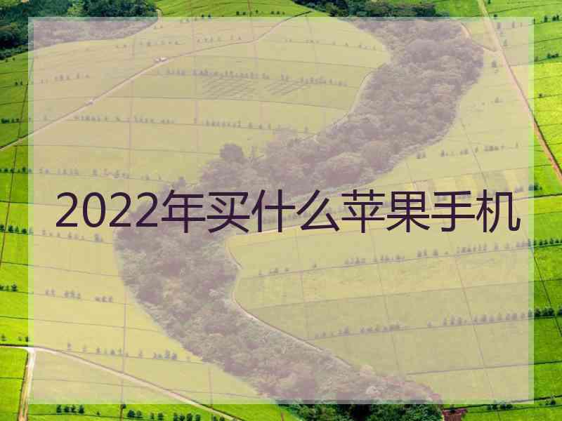 2022年买什么苹果手机