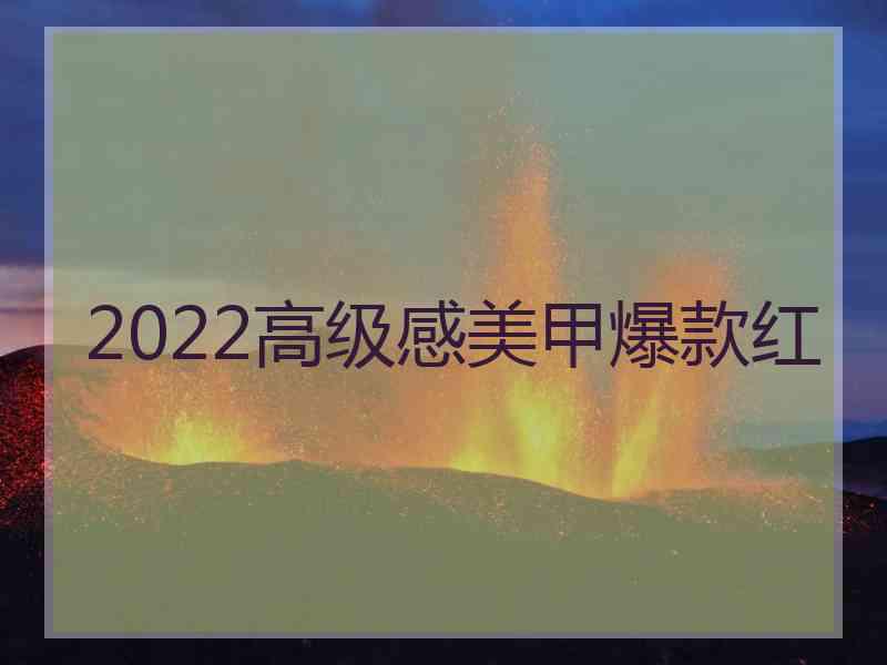 2022高级感美甲爆款红