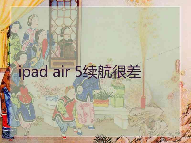 ipad air 5续航很差