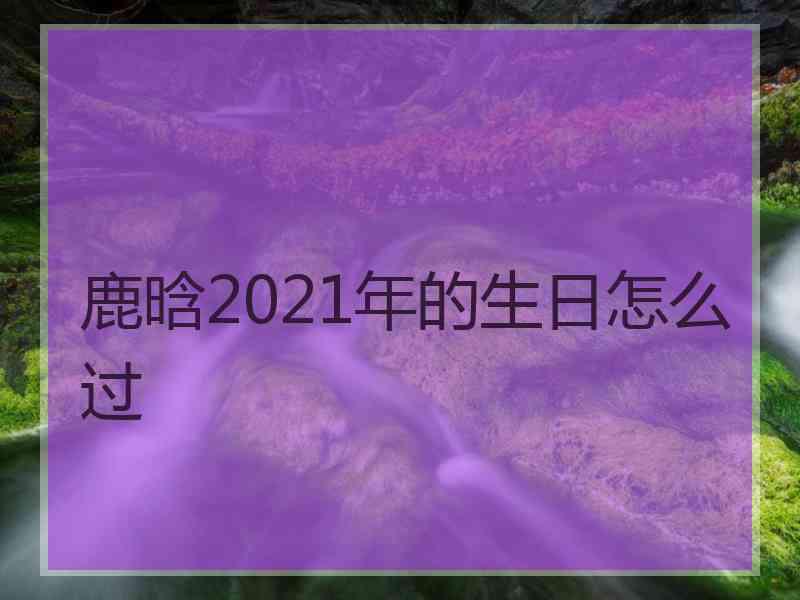 鹿晗2021年的生日怎么过