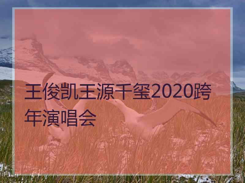 王俊凯王源千玺2020跨年演唱会