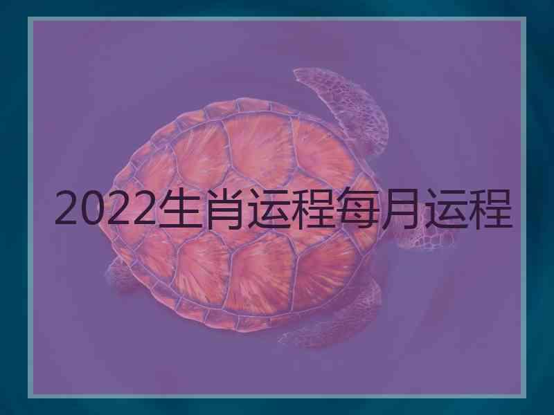 2022生肖运程每月运程