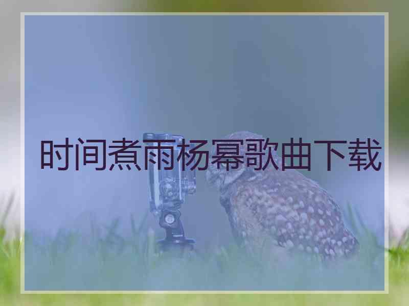 时间煮雨杨幂歌曲下载