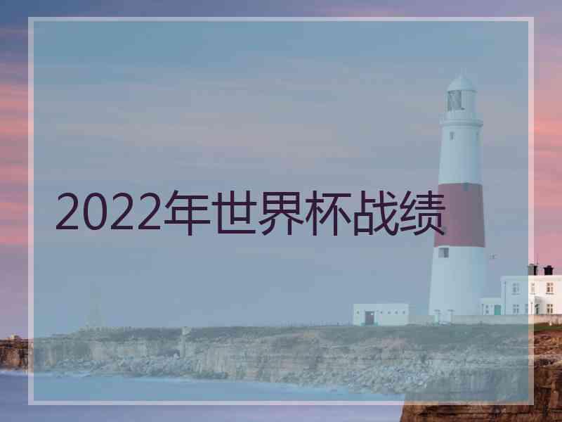 2022年世界杯战绩