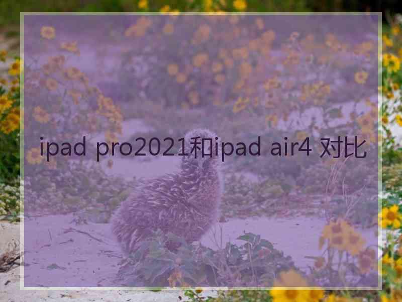 ipad pro2021和ipad air4 对比