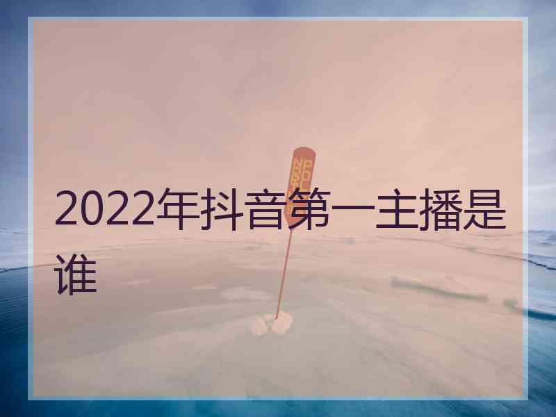 2022年抖音第一主播是谁