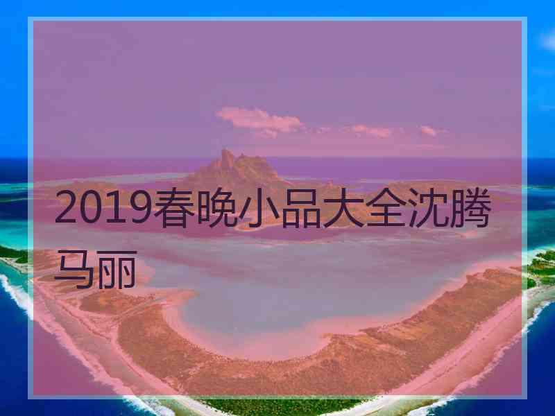 2019春晚小品大全沈腾马丽