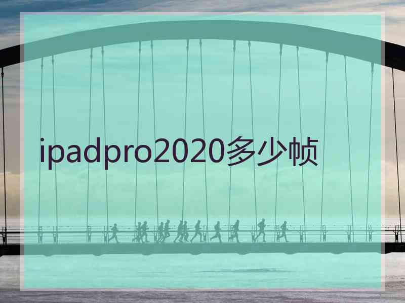 ipadpro2020多少帧