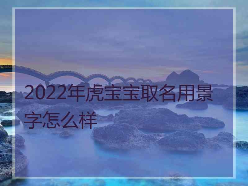 2022年虎宝宝取名用景字怎么样