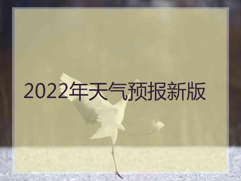 2022年天气预报新版