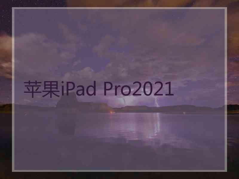 苹果iPad Pro2021