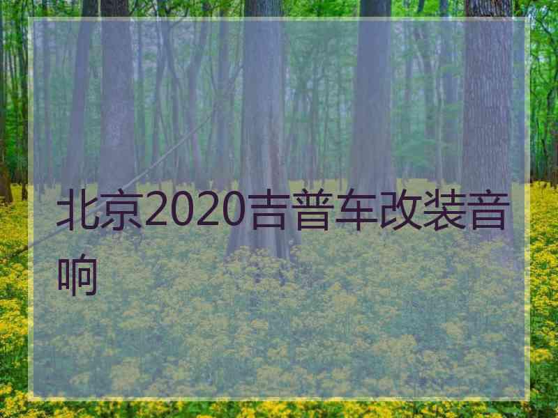 北京2020吉普车改装音响