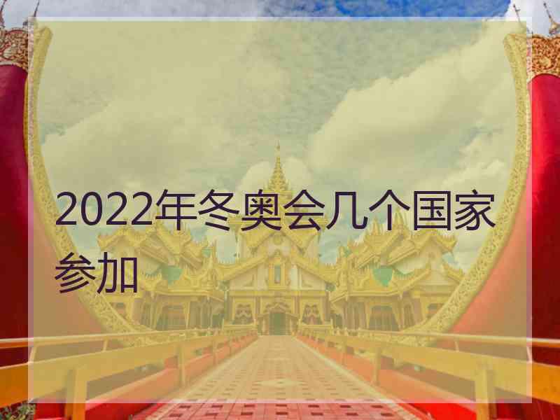 2022年冬奥会几个国家参加