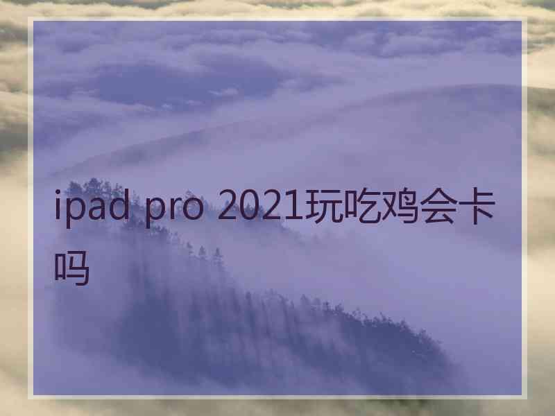 ipad pro 2021玩吃鸡会卡吗