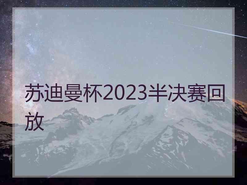 苏迪曼杯2023半决赛回放