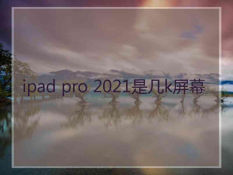 ipad pro 2021是几k屏幕