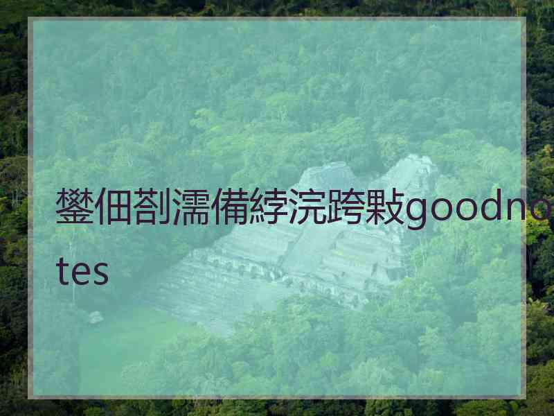 鐢佃剳濡備綍浣跨敤goodnotes