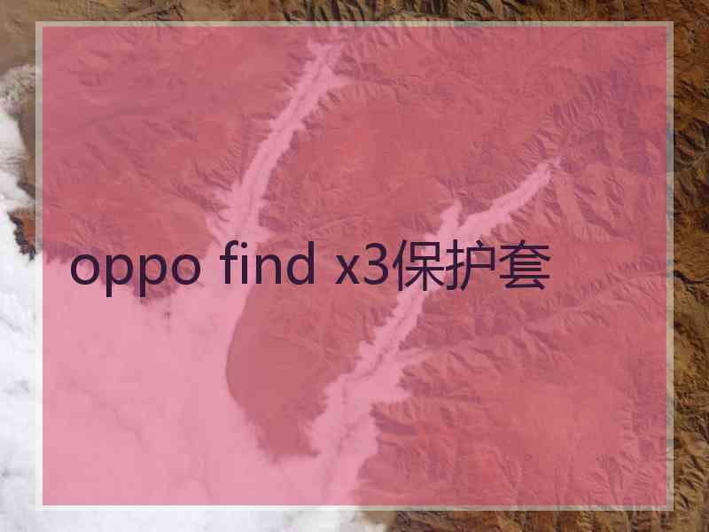 oppo find x3保护套