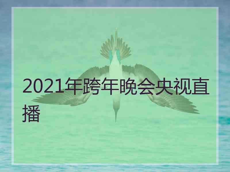 2021年跨年晚会央视直播