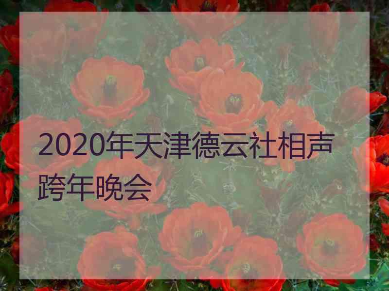 2020年天津德云社相声跨年晚会