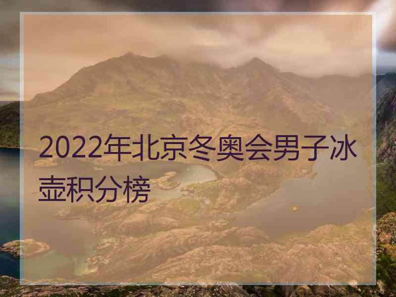 2022年北京冬奥会男子冰壶积分榜