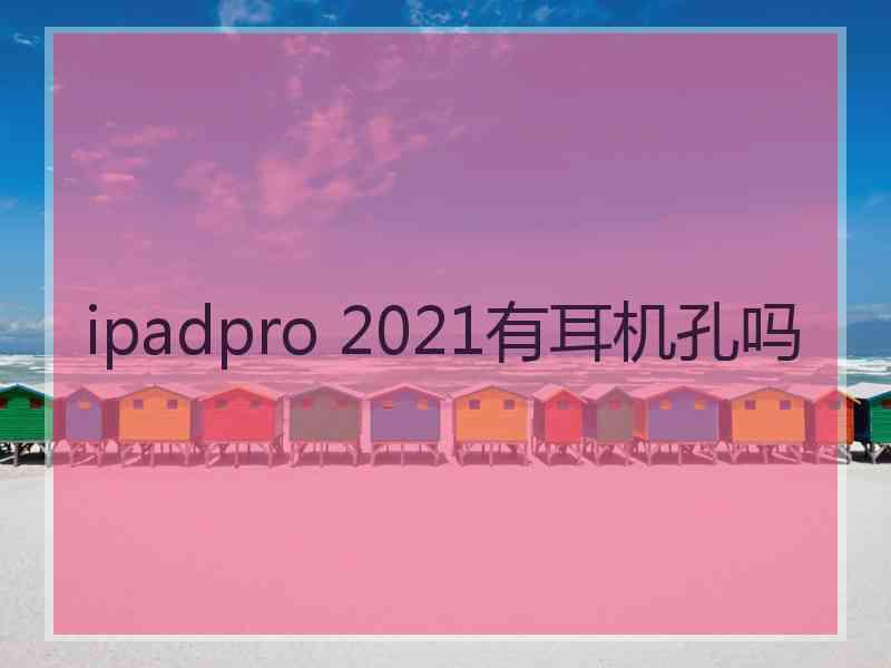 ipadpro 2021有耳机孔吗