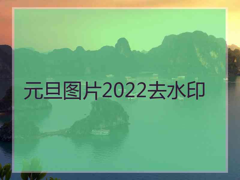 元旦图片2022去水印