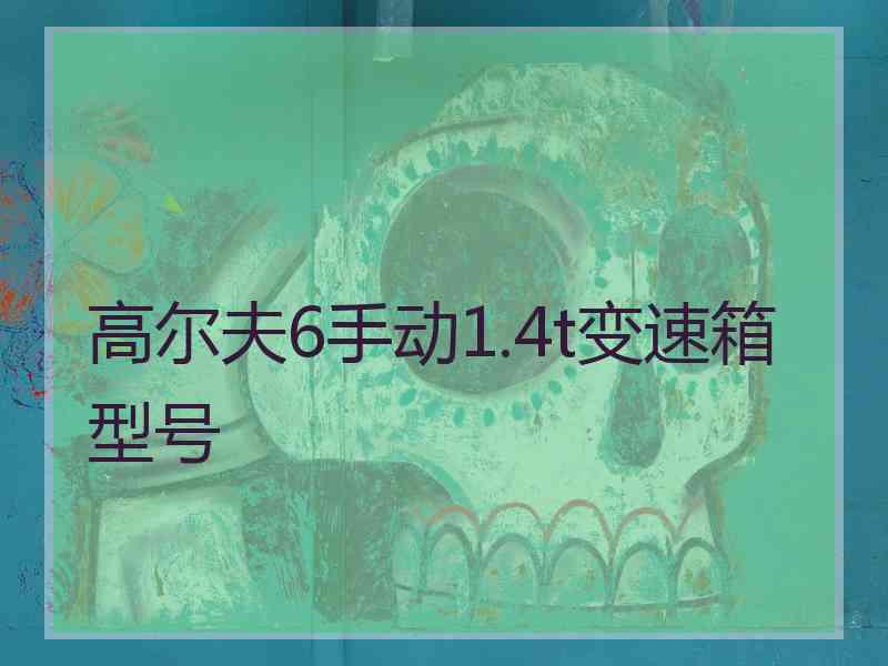 高尔夫6手动1.4t变速箱型号