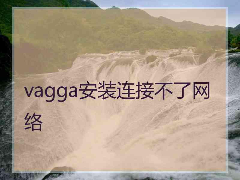 vagga安装连接不了网络