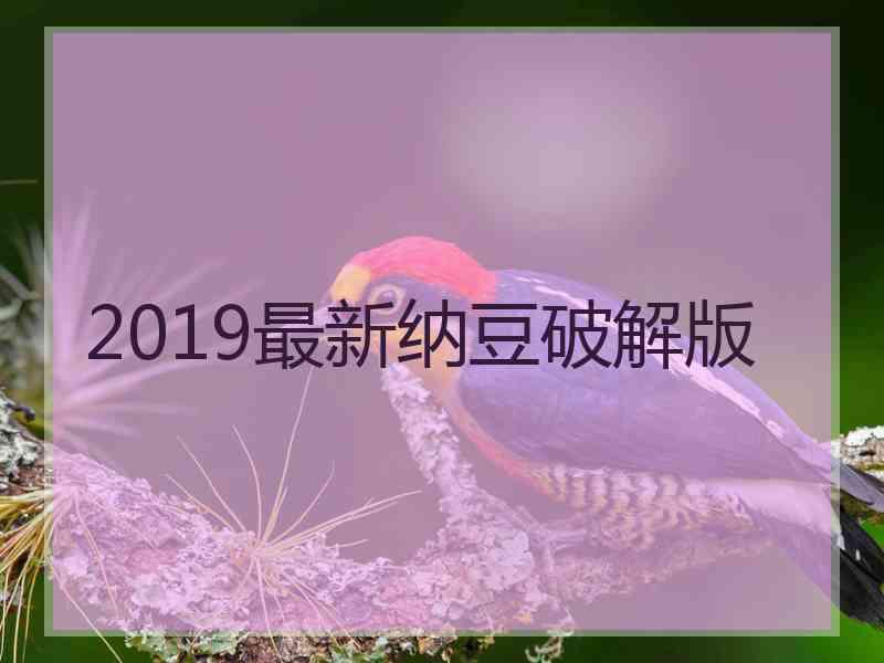 2019最新纳豆破解版