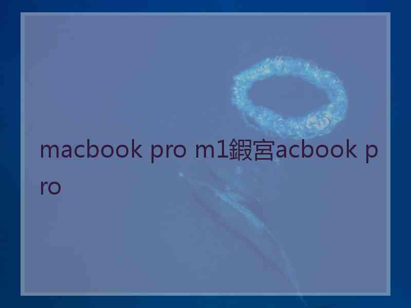 macbook pro m1鍜宮acbook pro