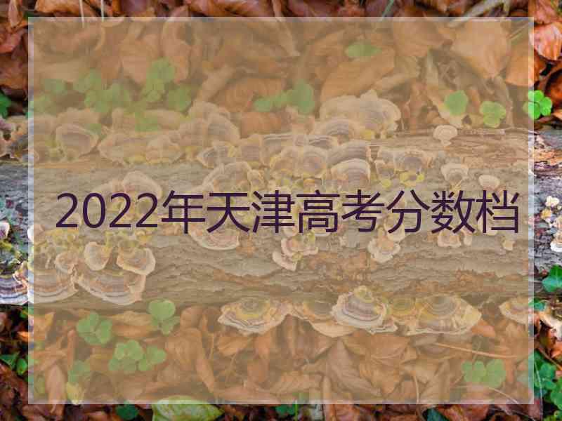 2022年天津高考分数档