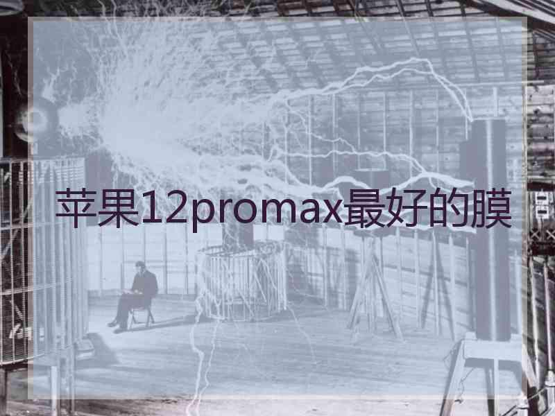 苹果12promax最好的膜