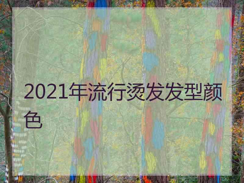 2021年流行烫发发型颜色