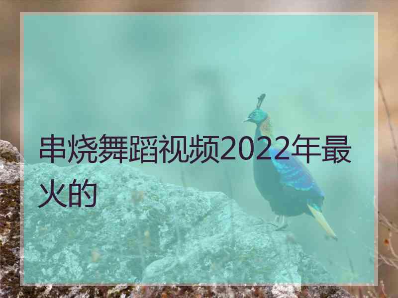 串烧舞蹈视频2022年最火的