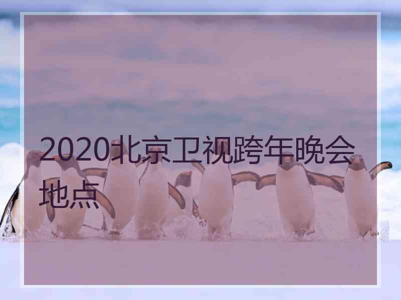 2020北京卫视跨年晚会地点