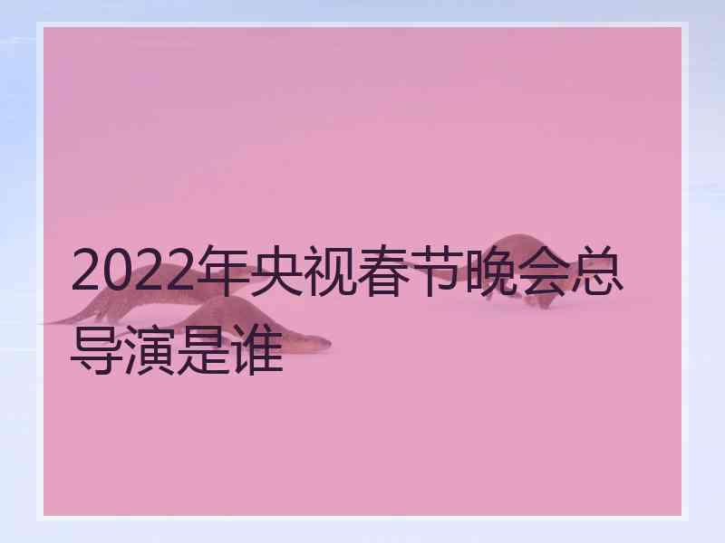 2022年央视春节晚会总导演是谁